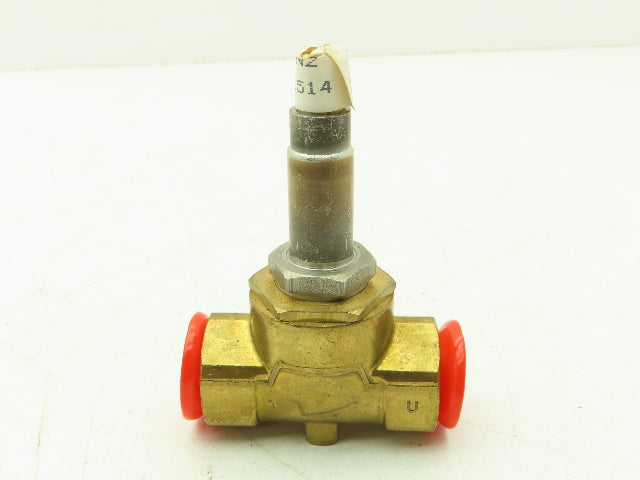 Honeywell Skinner 709N2 Brass Solenoid Valve 2-Way (NC) 1/2" NPT -No Coil