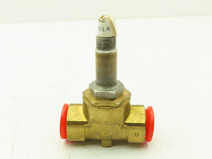 Honeywell Skinner 709N2 Brass Solenoid Valve 2-Way (NC) 1/2" NPT -No Coil
