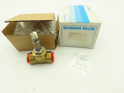 Honeywell Skinner 709N2 Brass Solenoid Valve 2-Way (NC) 1/2" NPT -No Coil