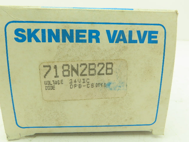 Honeywell Skinner 718N2B2B Solenoid Valve 2-Way (NC) 24VDC 0-40 PSI 1/2" NPT