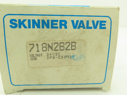 Honeywell Skinner 718N2B2B Solenoid Valve 2-Way (NC) 24VDC 0-40 PSI 1/2" NPT