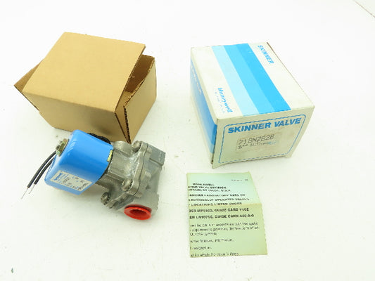 Honeywell Skinner 718N2B2B Solenoid Valve 2-Way (NC) 24VDC 0-40 PSI 1/2" NPT