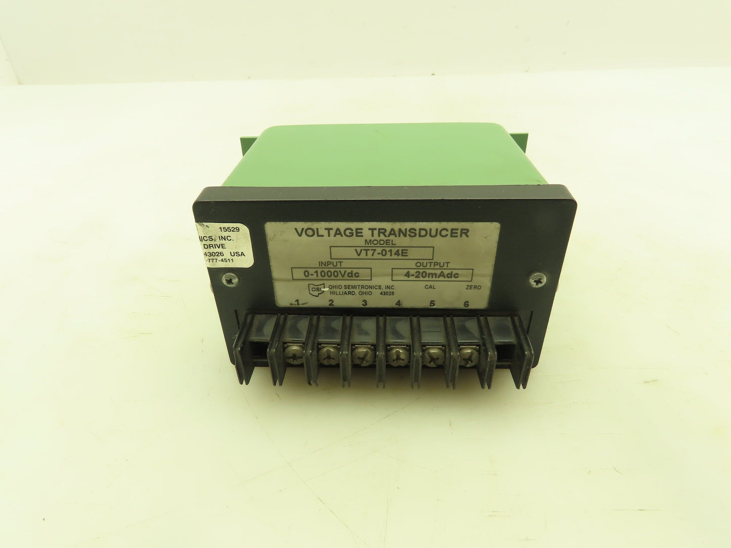 Ohio Semitronics VT7-014E DC Voltage Isolated Transducer