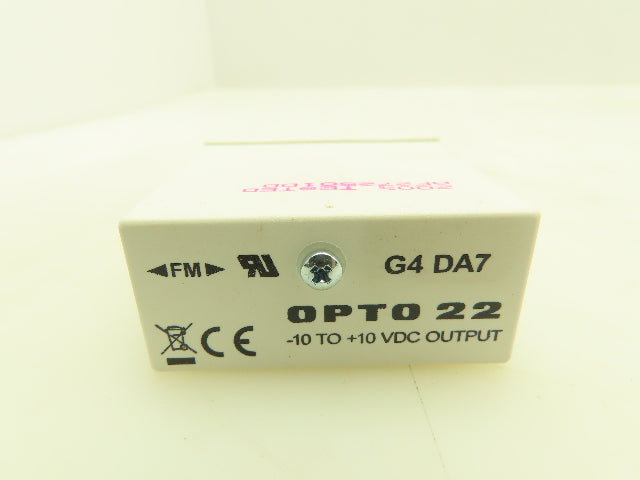 Opto22 G4 DA7 G4 Analog I/O Input Output Module Single channel