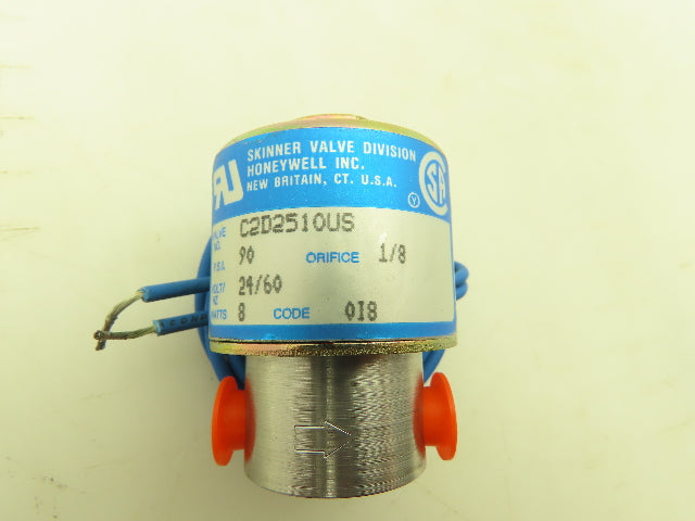 Honeywell Skinner C2D2510 Solenoid Valve 2-Way (NC) 24VAC 90 PSI 1/8" NPT