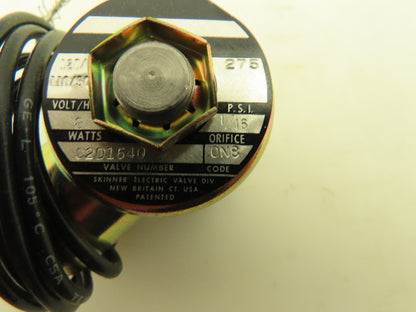 Honeywell Skinner C2D1540 Solenoid Valve 2-Way (NO) 120V 275 PSI 1/8" NPT