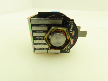 Honeywell Skinner C2JX194 Solenoid Valve 2-Way (NC) 120V 90 PSI 1/8" NPT