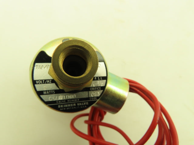 Honeywell Skinner C5DM1060 Solenoid Valve 3-Way (NO) 120V 60 PSI 1/8" NPT