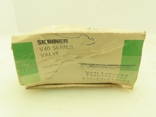 Honeywell Skinner V42LA0EN022 Solenoid Valve 2-Way NC 120V 20 PSI 1/4" NPT V40