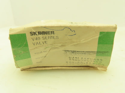 Honeywell Skinner V42LA0EN022 Solenoid Valve 2-Way NC 120V 20 PSI 1/4" NPT V40