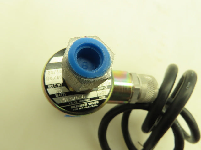 Honeywell Skinner V5L57550 Solenoid Valve 3-Way NC 100PSI 120V 1/4" NPT V5 Ser