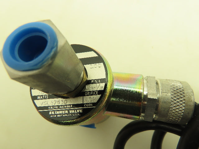 Honeywell Skinner V5L57550 Solenoid Valve 3-Way NC 100PSI 120V 1/4" NPT V5 Ser