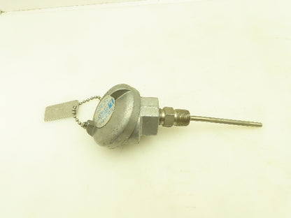 Lesman Instrument 620-MT-2070 Thermocouple 3/4" NPT 90 Housing Stainless Probe