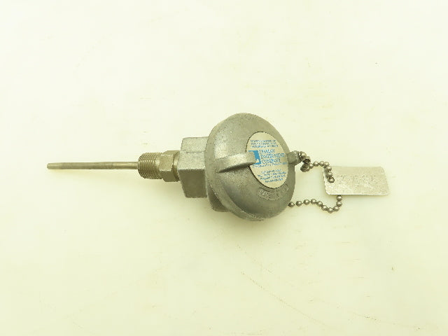 Lesman Instrument 620-MT-2070 Thermocouple 3/4" NPT 90 Housing Stainless Probe