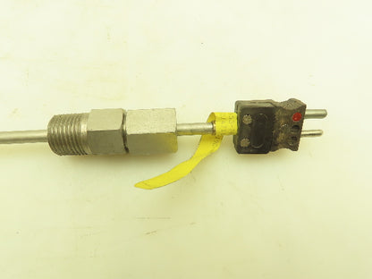 Lesman Instrument J48U-016-19C-4MT Thermocouple 16 1/2" Probe Stainless 3/4" NPT