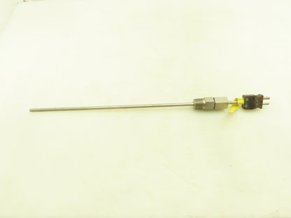 Lesman Instrument J48U-016-19C-4MT Thermocouple 16 1/2" Probe Stainless 3/4" NPT