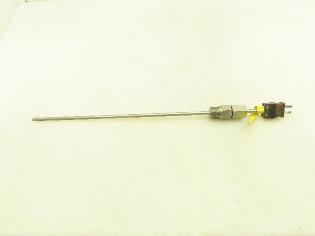 Lesman Instrument J48U-016-19C-4MT Thermocouple 16 1/2" Probe Stainless 3/4" NPT