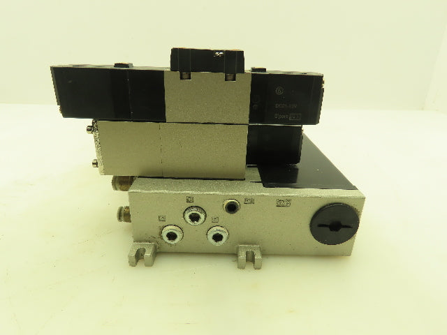 SMC VV5FS2 Plug-In 7-Station Manifold Control Unit VFS2000 Solenoid Valve Bank
