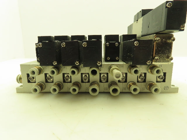 SMC VV5FS2 Plug-In 7-Station Manifold Control Unit VFS2000 Solenoid Valve Bank