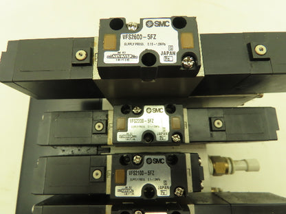 SMC VV5FS2 Plug-In 7-Station Manifold Control Unit VFS2000 Solenoid Valve Bank