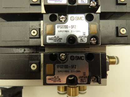 SMC VV5FS2 Plug-In 7-Station Manifold Control Unit VFS2000 Solenoid Valve Bank
