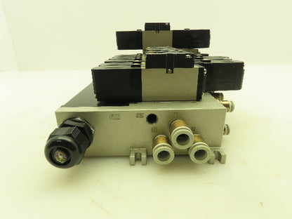 SMC VV5FS2 Plug-In 7-Station Manifold Control Unit VFS2000 Solenoid Valve Bank