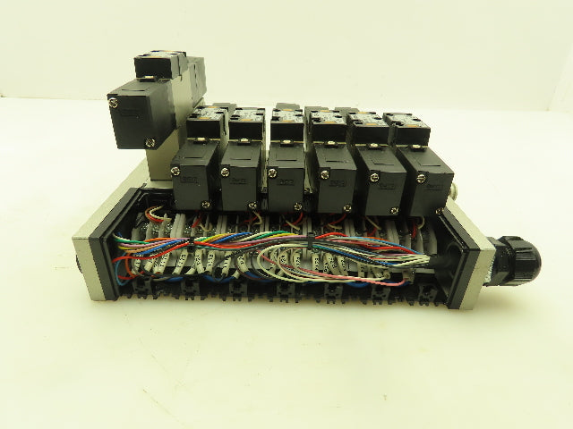 SMC VV5FS2 Plug-In 7-Station Manifold Control Unit VFS2000 Solenoid Valve Bank