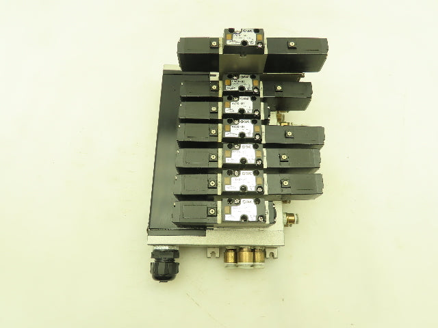 SMC VV5FS2 Plug-In 7-Station Manifold Control Unit VFS2000 Solenoid Valve Bank