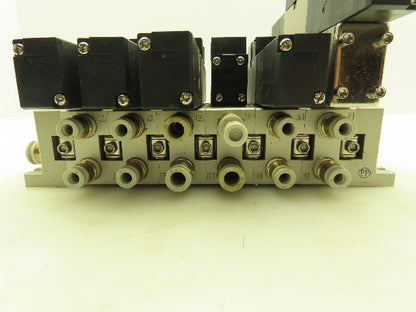 SMC VV5FS2 Plug-In 6-Station Manifold Control Unit VFS2000 Solenoid Valve Bank
