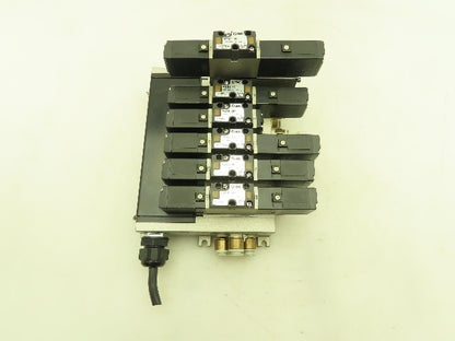 SMC VV5FS2 Plug-In 6-Station Manifold Control Unit VFS2000 Solenoid Valve Bank