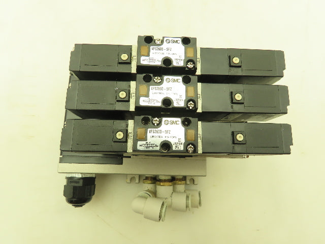 SMC VV5FS2 Plug-In 3-Station Manifold Control Unit VFS2600 Solenoid Valve Bank