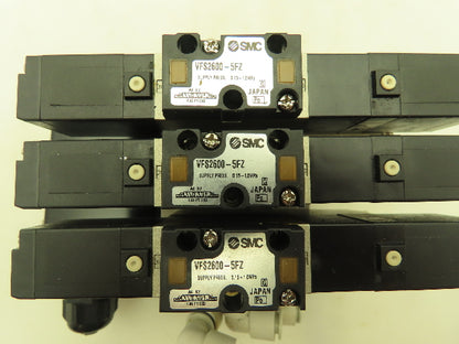 SMC VV5FS2 Plug-In 3-Station Manifold Control Unit VFS2600 Solenoid Valve Bank