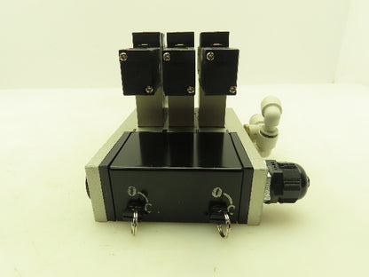 SMC VV5FS2 Plug-In 3-Station Manifold Control Unit VFS2600 Solenoid Valve Bank
