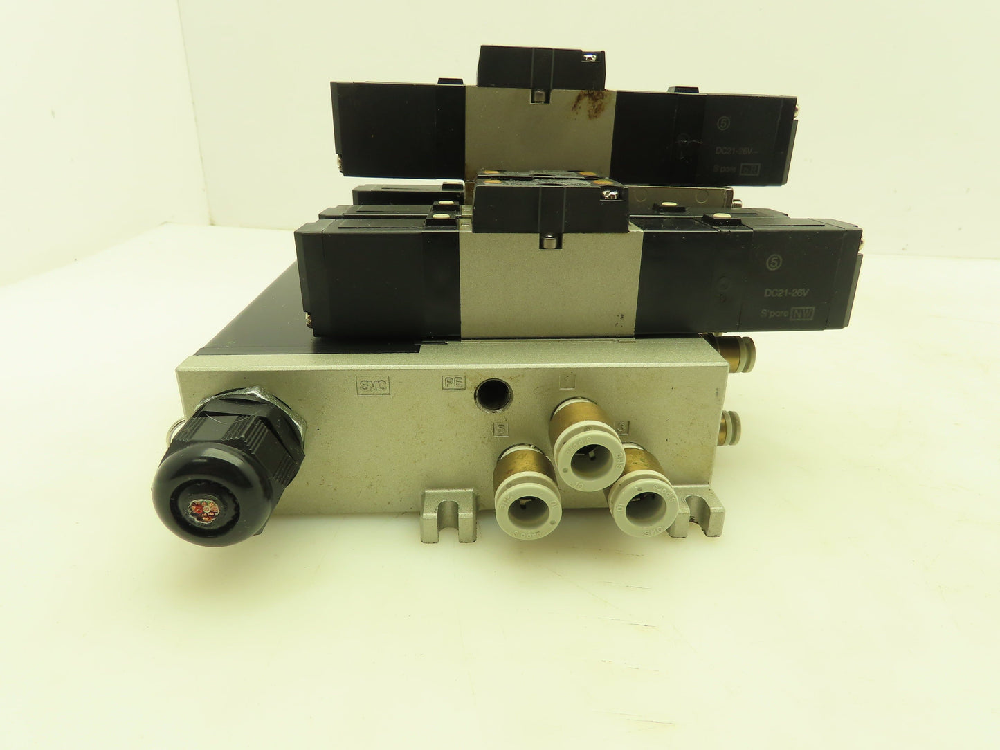 SMC VV5FS2 Plug-In 4-Station Manifold Control Unit VFS2000 Solenoid Valve Bank