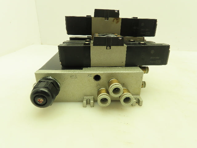 SMC VV5FS2 Plug-In 4-Station Manifold Control Unit VFS2000 Solenoid Valve Bank