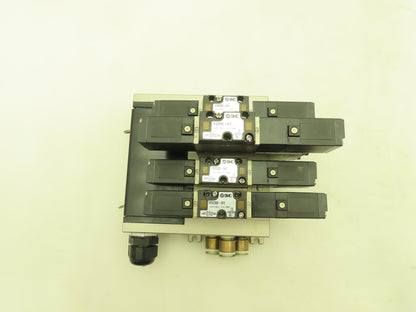 SMC VV5FS2 Plug-In 4-Station Manifold Control Unit VFS2000 Solenoid Valve Bank