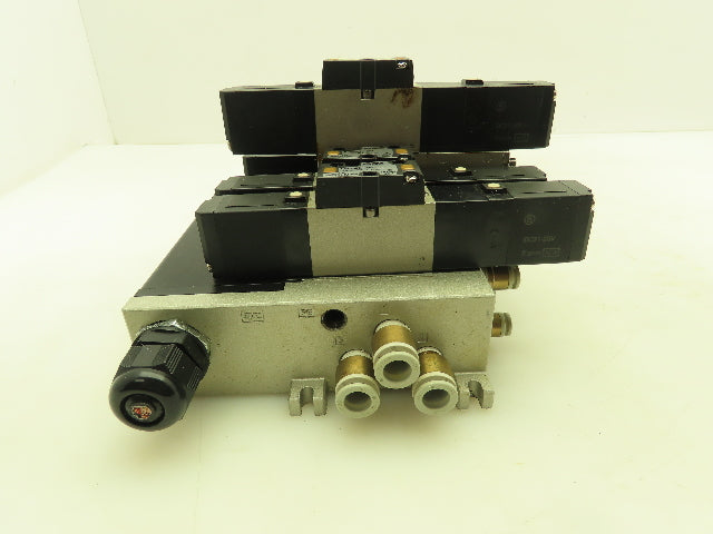 SMC VV5FS2 Plug-In 4-Station Manifold Control Unit VFS2000 Solenoid Valve Bank