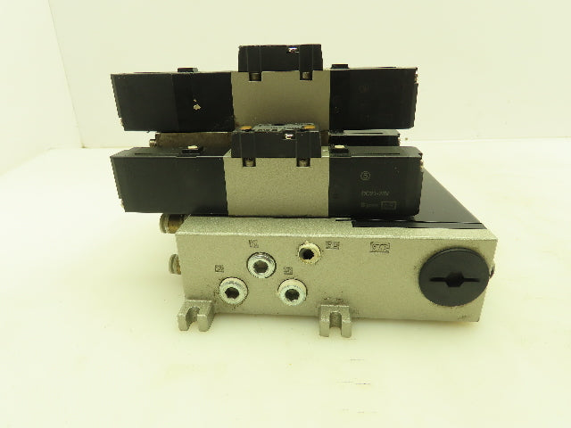 SMC VV5FS2 Plug-In 4-Station Manifold Control Unit VFS2000 Solenoid Valve Bank