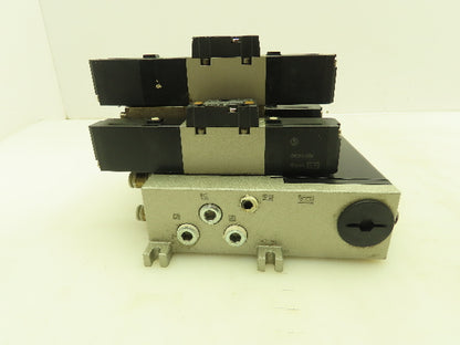 SMC VV5FS2 Plug-In 4-Station Manifold Control Unit VFS2000 Solenoid Valve Bank
