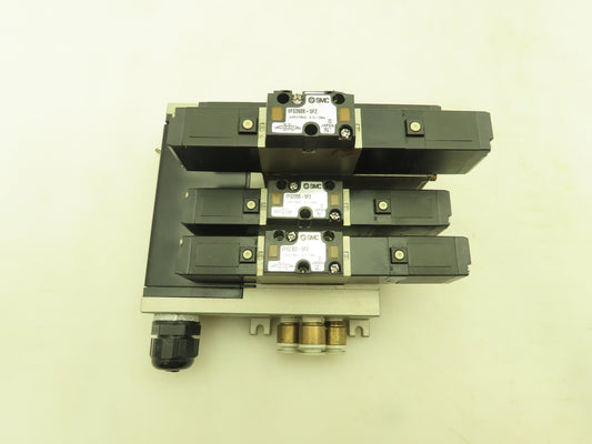 SMC VV5FS2 Plug-In 4-Station Manifold Control Unit VFS2000 Solenoid Valve Bank