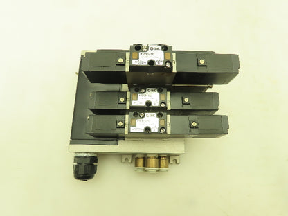 SMC VV5FS2 Plug-In 4-Station Manifold Control Unit VFS2000 Solenoid Valve Bank