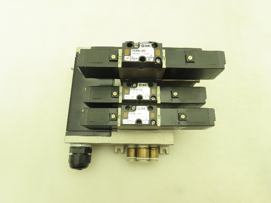 SMC VV5FS2 Plug-In 4-Station Manifold Control Unit VFS2000 Solenoid Valve Bank