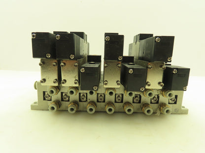 SMC VV5FS2 Plug-In 7-Station Manifold Control Unit VFS2000 Solenoid Valve Bank