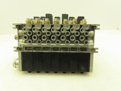 SMC VV5FS2 Plug-In 7-Station Manifold Control Unit VFS2000 Solenoid Valve Bank