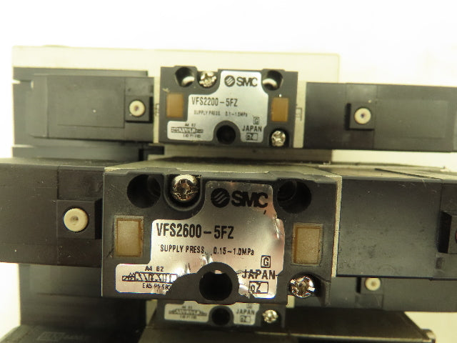 SMC VV5FS2 Plug-In 7-Station Manifold Control Unit VFS2000 Solenoid Valve Bank