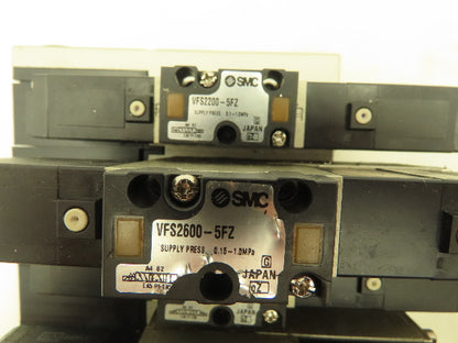 SMC VV5FS2 Plug-In 7-Station Manifold Control Unit VFS2000 Solenoid Valve Bank