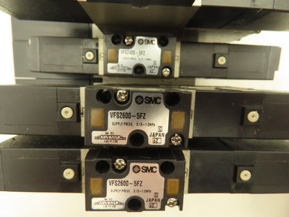 SMC VV5FS2 Plug-In 7-Station Manifold Control Unit VFS2000 Solenoid Valve Bank