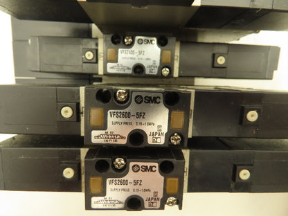SMC VV5FS2 Plug-In 7-Station Manifold Control Unit VFS2000 Solenoid Valve Bank