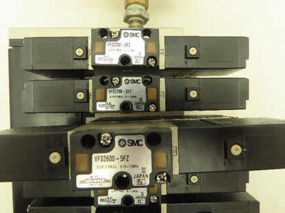 SMC VV5FS2 Plug-In 9-Station Manifold Control Unit VFS2000 Solenoid Valve Bank