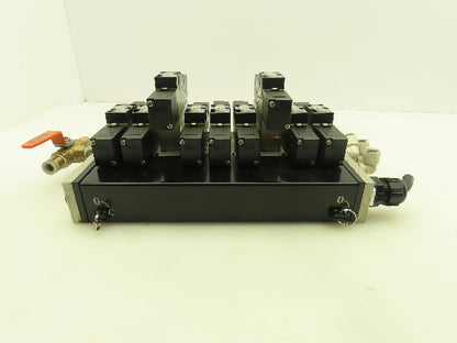 SMC VV5FS2 Plug-In 9-Station Manifold Control Unit VFS2000 Solenoid Valve Bank